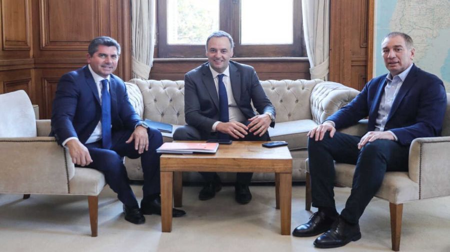 Manuel Adorni, Diego Santilli, Martín Llaryora y Marcelo Orrego 20251110