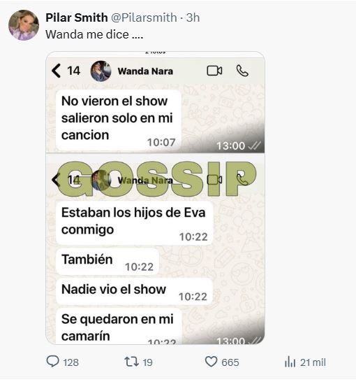 Wanda Nara escandalo por el show