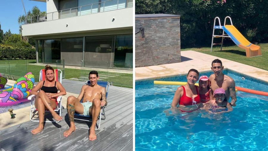 Ángel di María, Jorgelina Cardoso, Mía di María, Pía di María