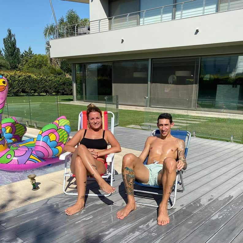 Ángel di María, Jorgelina Cardoso, Mía di María, Pía di María