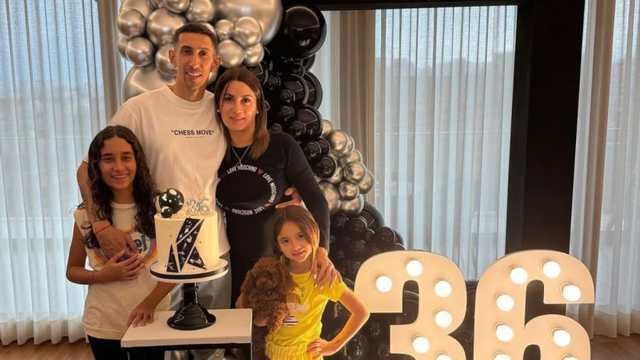 Ángel di María, Jorgelina Cardoso, Mía di María, Pía di María