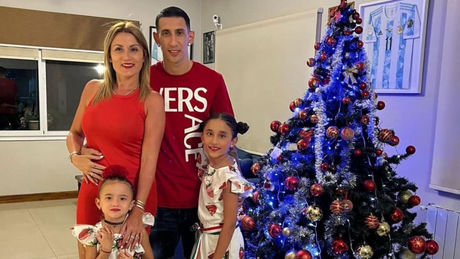 Ángel di María, Jorgelina Cardoso, Mía di María, Pía di María