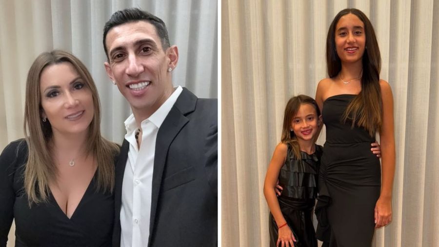 Ángel di María, Jorgelina Cardoso, Mía di María, Pía di María