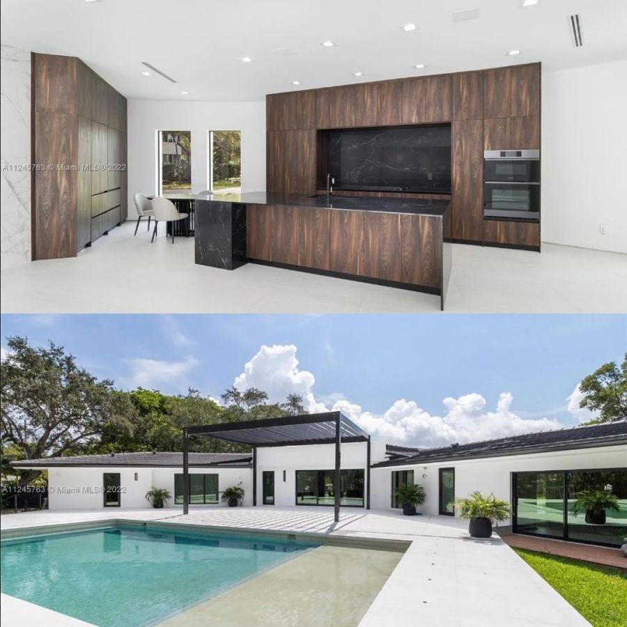 Casa de Rodrigo de Paul y Tini Stoessel en Miami