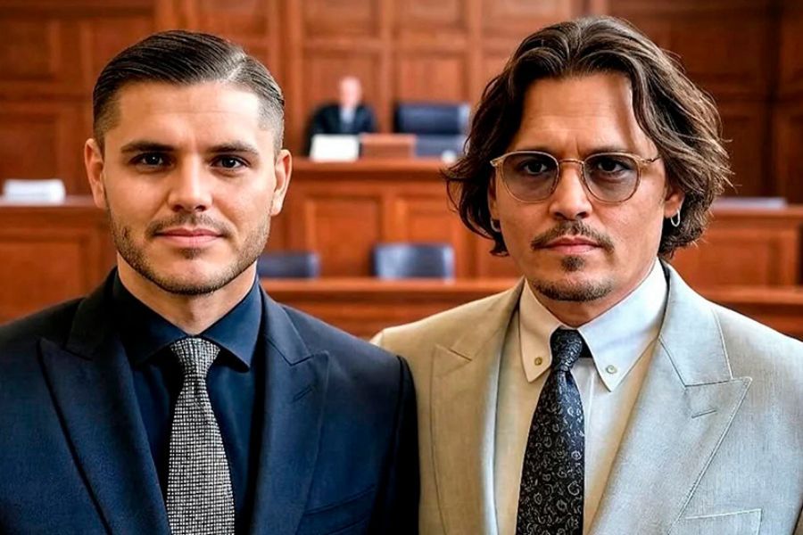 Jhonny Depp y Mauro Icardi