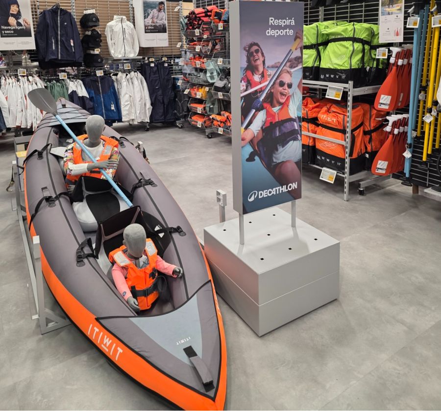 Kayak inflable Itiwit 2-3 plazas naranja