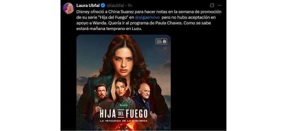 Olga rechazó a La China Suárez