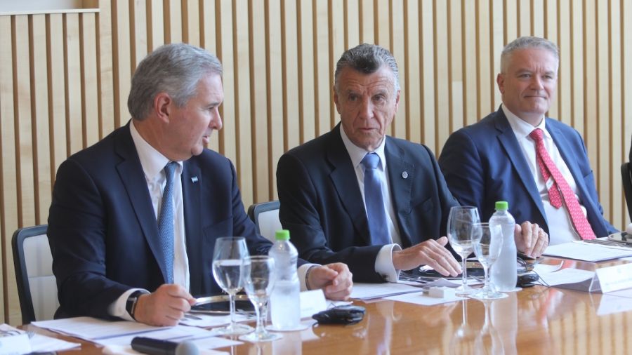 Pablo Quirno, Mario Grinman y Mathias Cormann