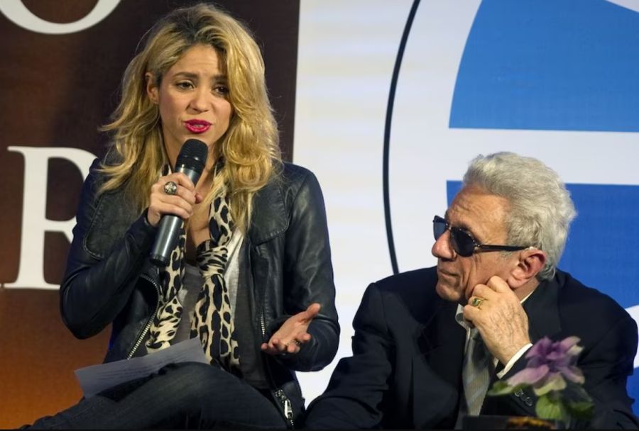 Shakira con su papá