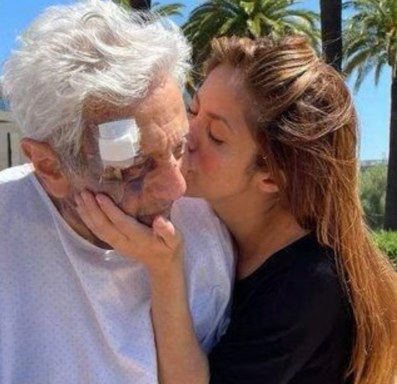 Shakira con su papá