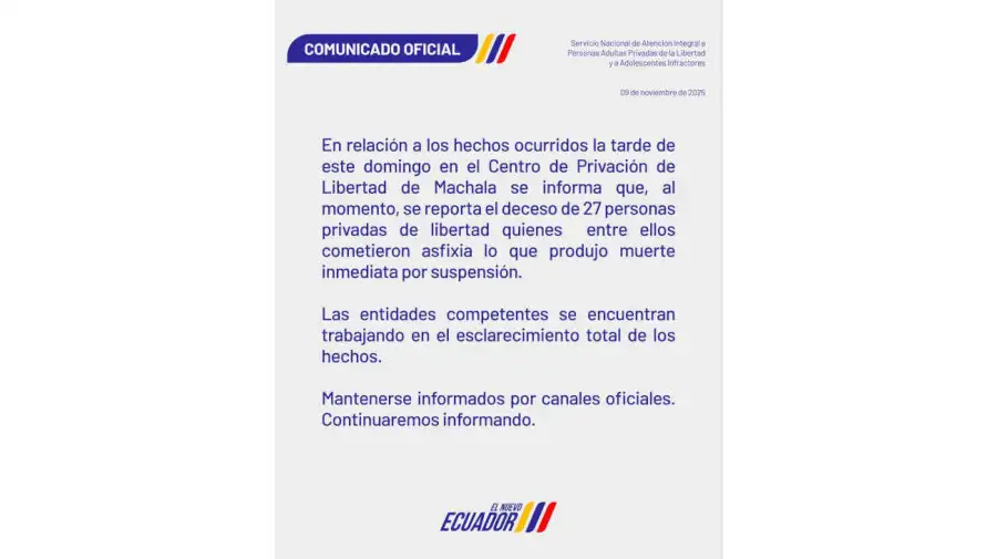 SNAI Ecuador X 20251110