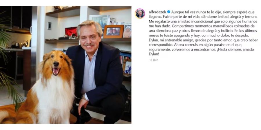 Post de Alberto Fernández 