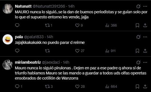 Posteos sobre Johnny Depp, Wanda Nara y Mauro Icardi