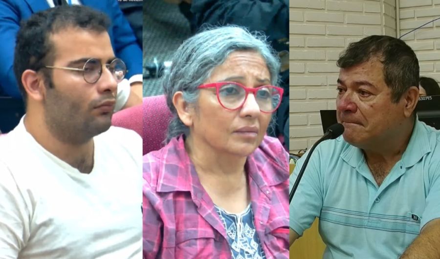 Cesar Senna, Marcela Acuña and Emerenciano Senna