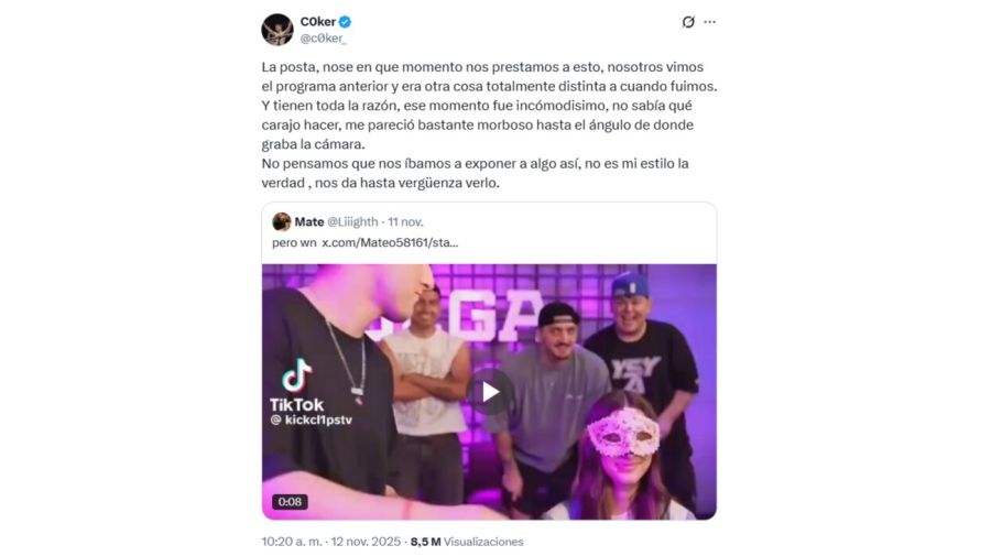 El descargo de Coker