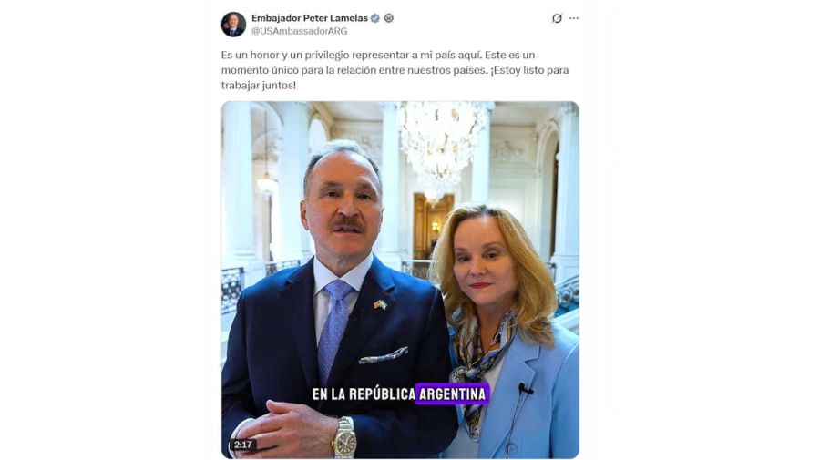 Embajador Peter Lamelas X 20251112