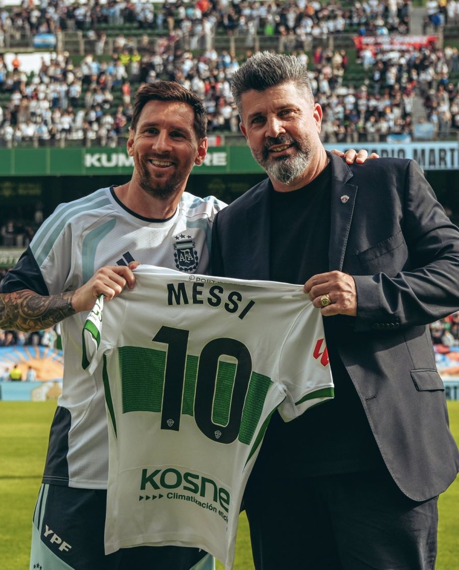 Lionel Messi y Christian Bragarnik