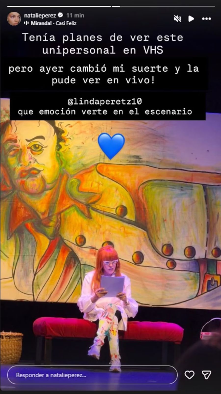 Natalie Pérez le dedicó un sentido mensaje a Linda Péretz