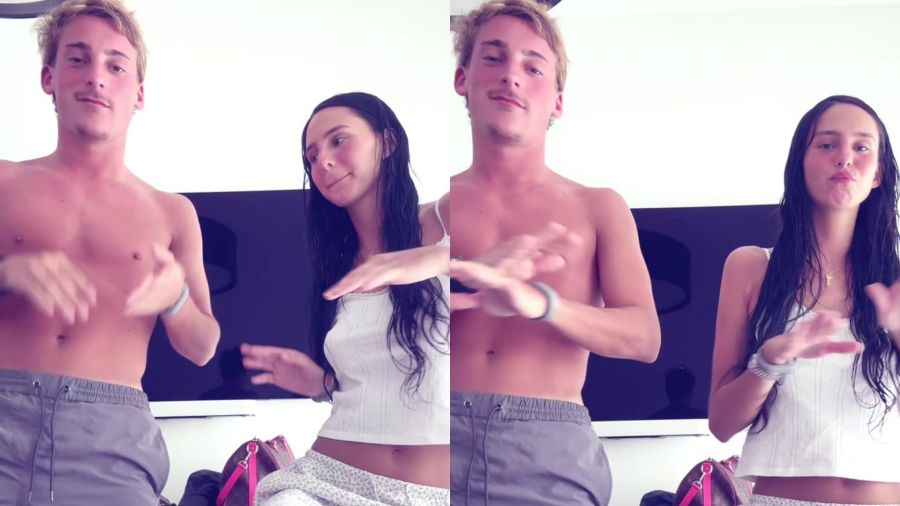 Bautista Cuiña y Juanita Tinelli