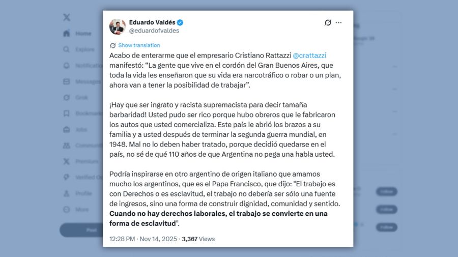 Posteo Eduardo Valdés