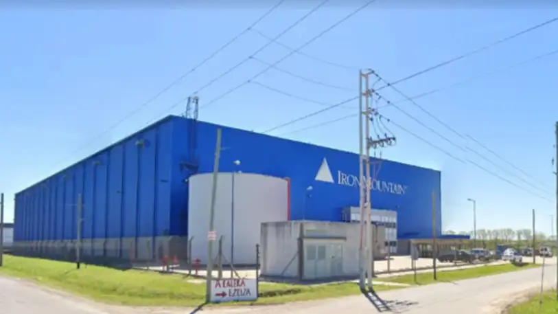 El depósito que Iron Mountain había montado en el Parque Industrial de Ezeiza.