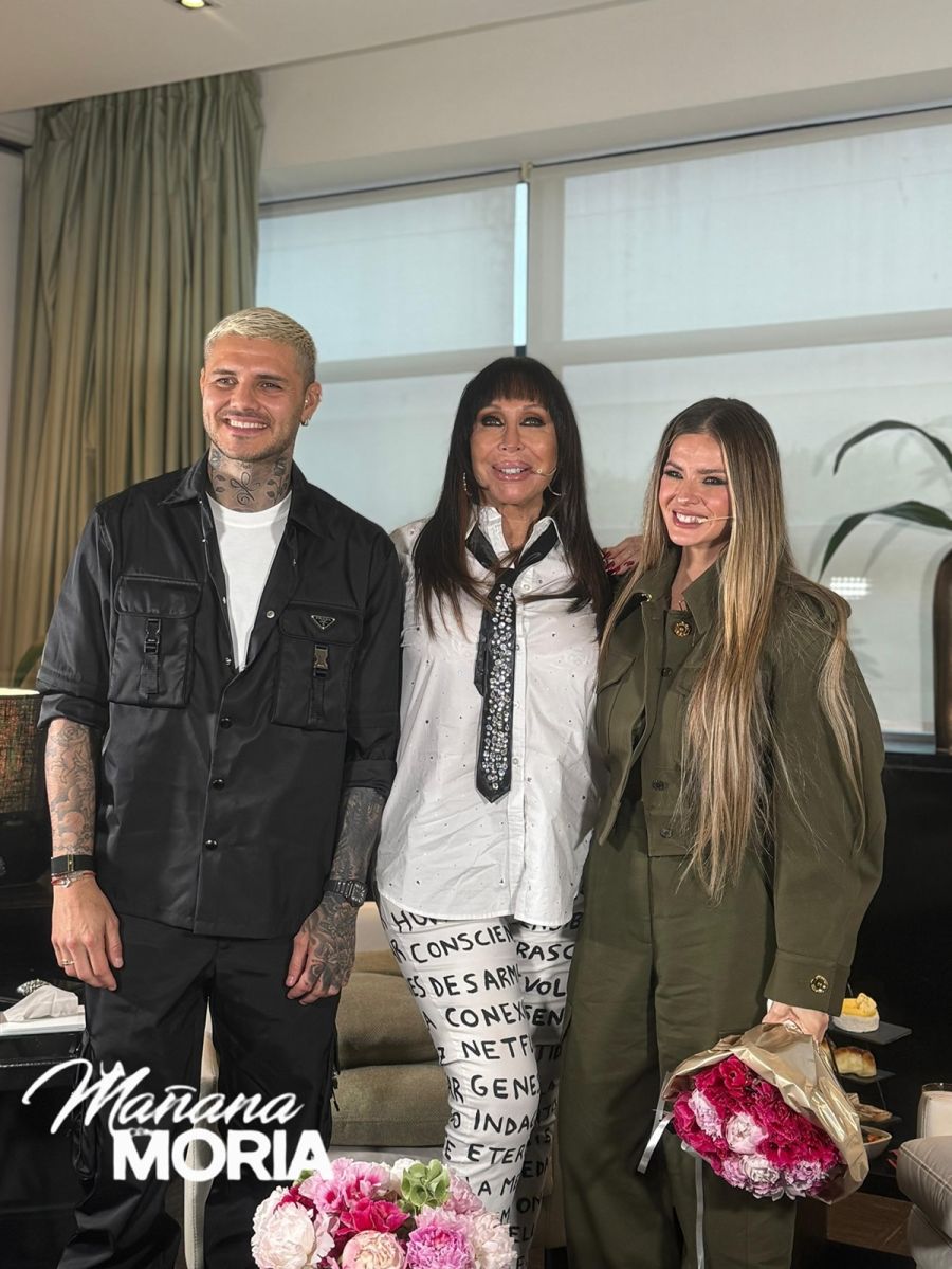 Las imágenes inéditas de la entrevista de La China Suárez con Moria Casán en La Mañana con Moria 1