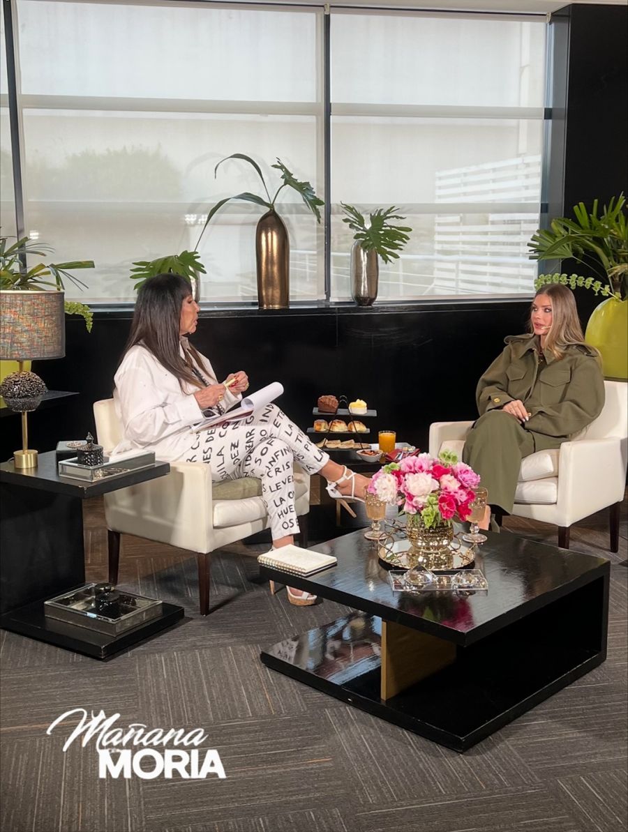 Las imágenes inéditas de la entrevista de La China Suárez con Moria Casán en La Mañana con Moria 2
