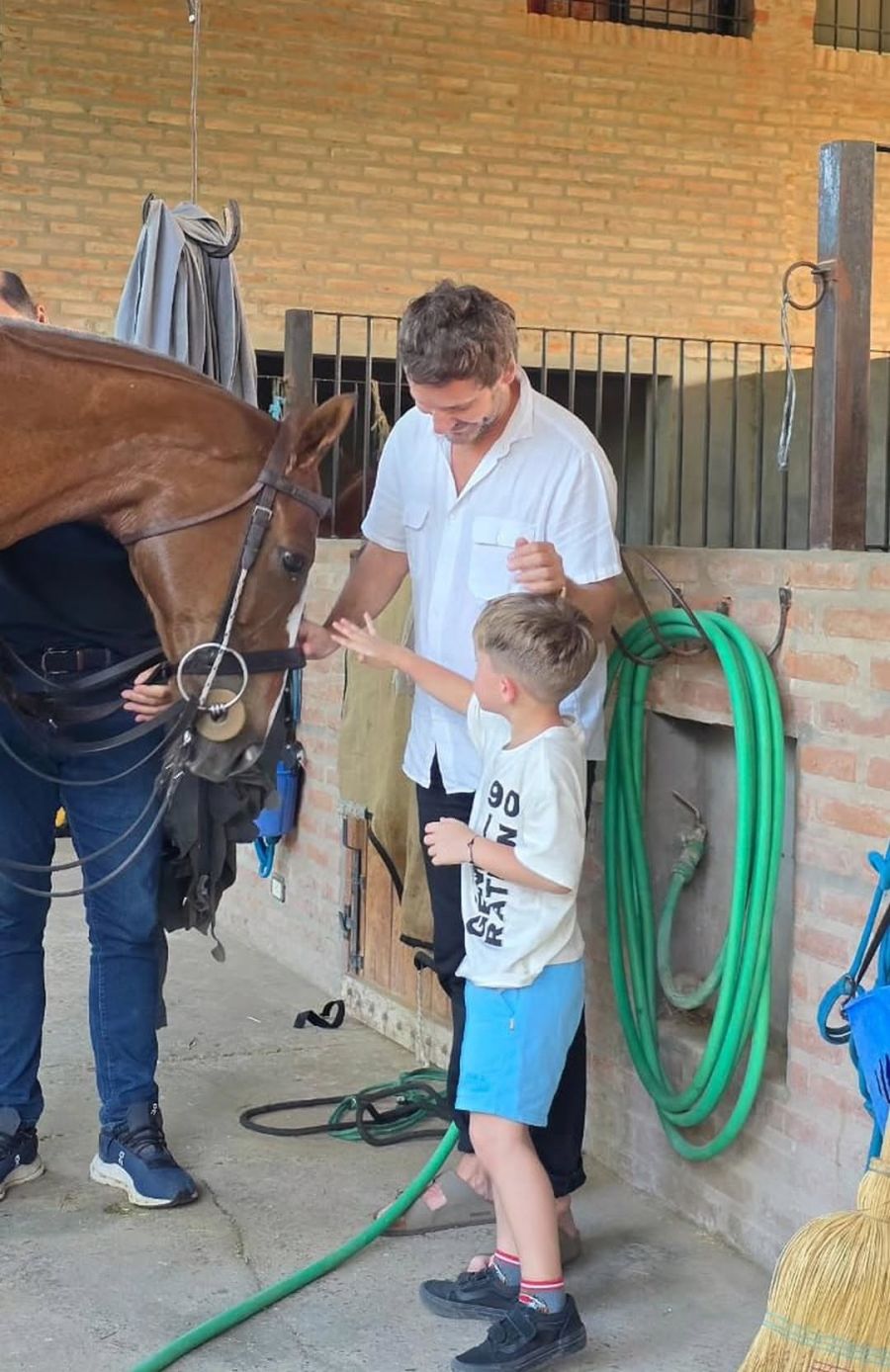 Benjamín Vicuña y sus hijos