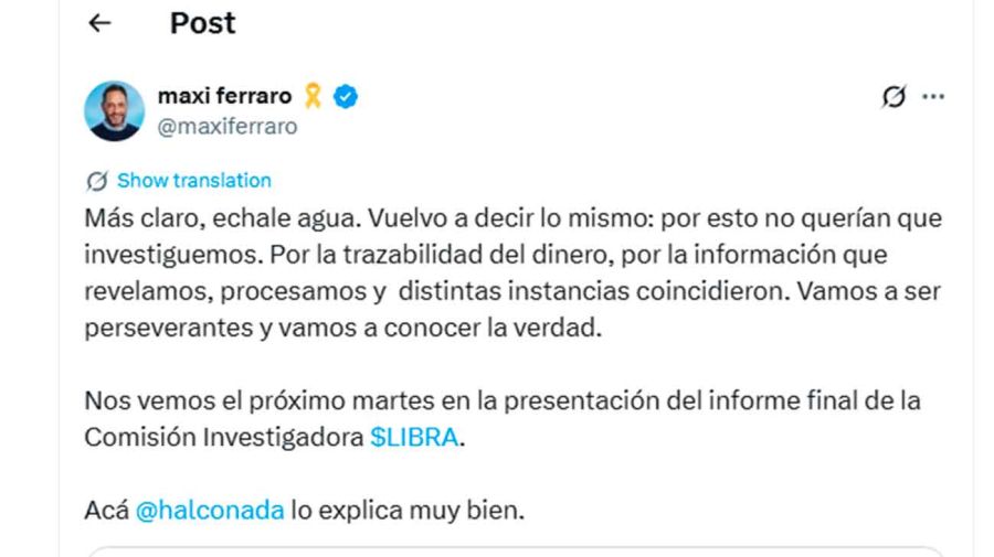 X Maxi Ferraro 16112025