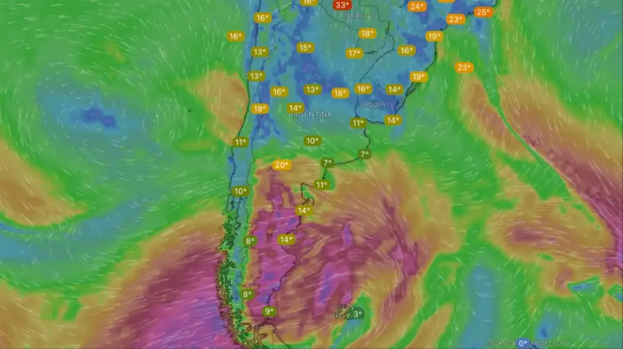 Clima lunes 17 de noviembre