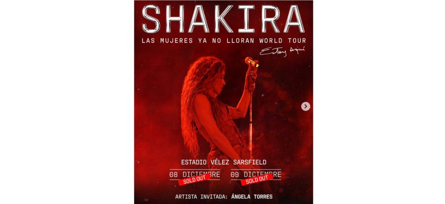 Ángela Torres será la artista invitada para los shows de Shakira