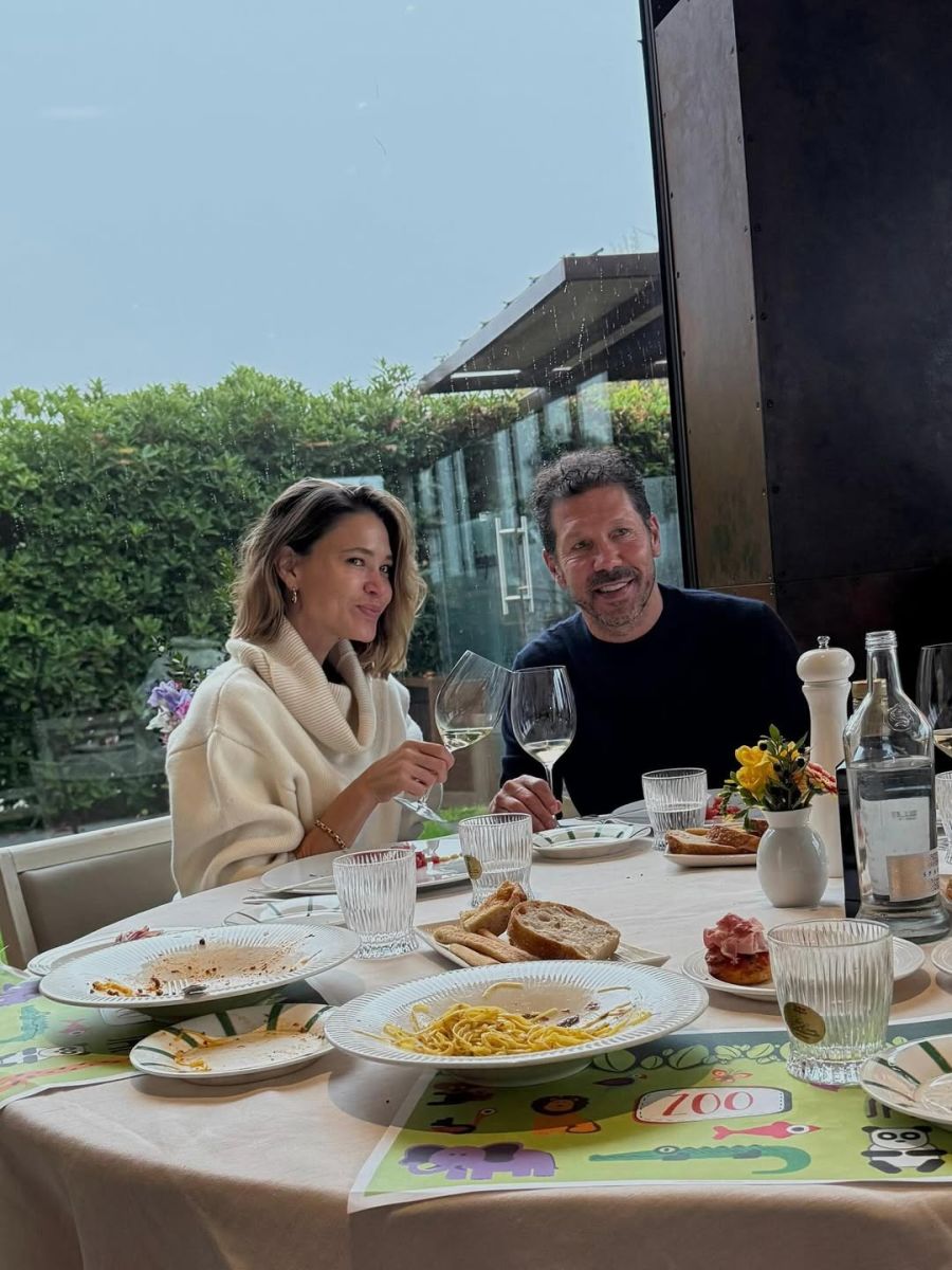 Cholo Simeone y Carla Pereyra