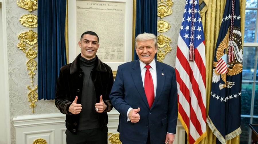Donald Trump y Cristiano Ronaldo en la Casa Blanca