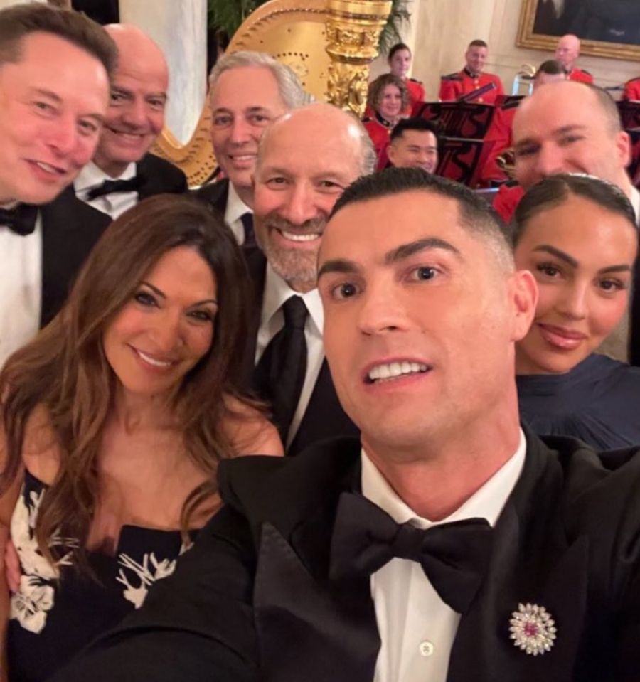 Selfie Cristiano Ronaldo en la Casa Blanca
