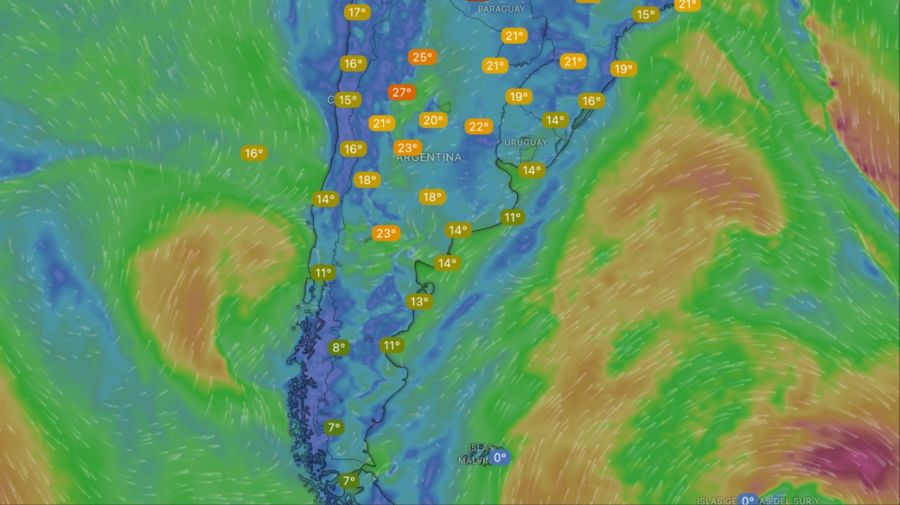 Clima jueves 20 de noviembre