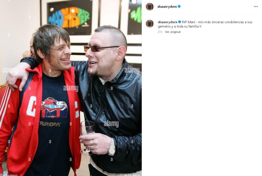 El cantante de Happy Mondays, Shaun Ryder, despidió a Mani Mounfield en su cuenta de Instagram