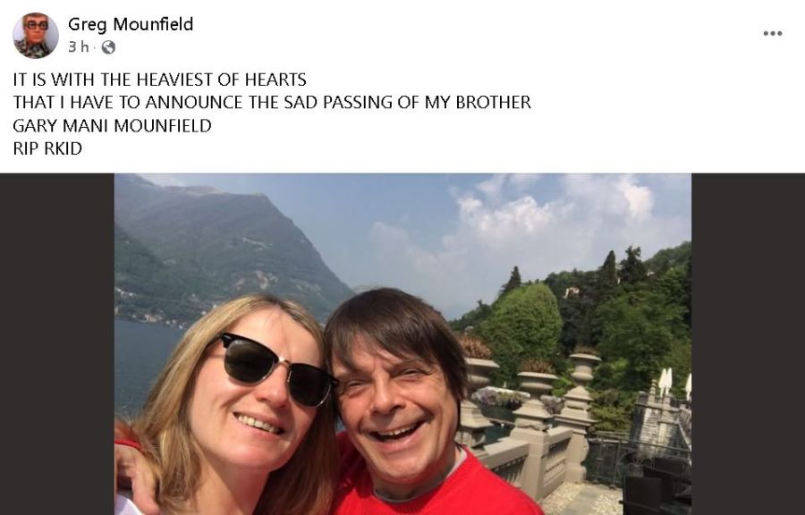 El hermano de Mani Mounfield anunció el fallecimiento del bajista de The Stone Roses