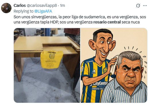 Los desopilantes memes sobre Rosario Central y la AFA