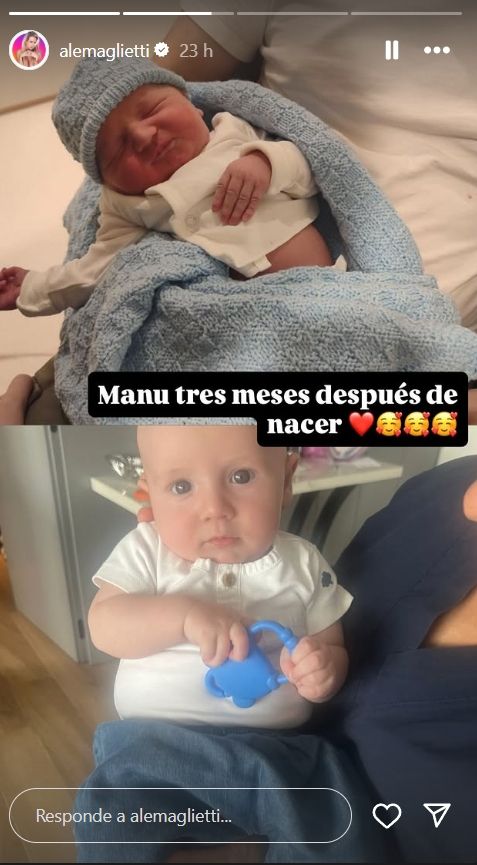Alejandra Maglietti y su hijo, Manu