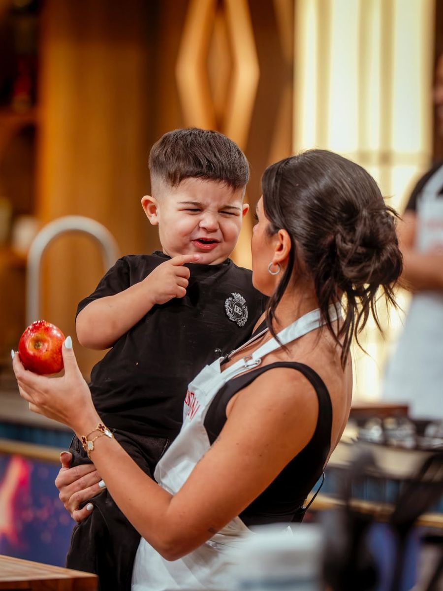 Benja, el hijo de Valentina Cervantes y Enzo Fernández, en MasterChef Celebrity