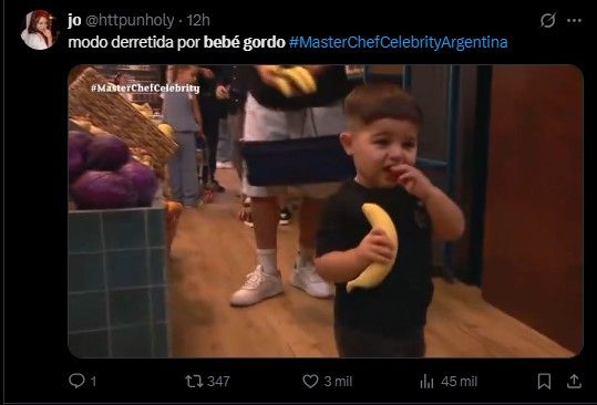 El hijo de Valentina Cervantes y Enzo Fernández fue furor en la red