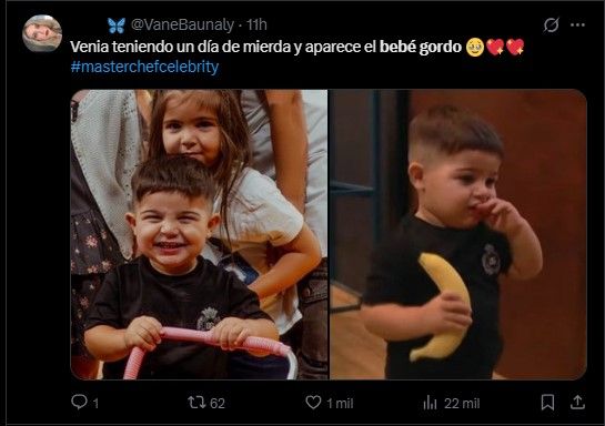 El hijo de Valentina Cervantes y Enzo Fernández fue furor en la red