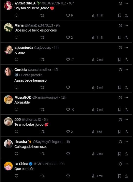 El hijo de Valentina Cervantes y Enzo Fernández fue furor en la red