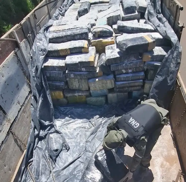 Gendarmería decomisó más de 9 toneladas de droga en Misiones 20251121