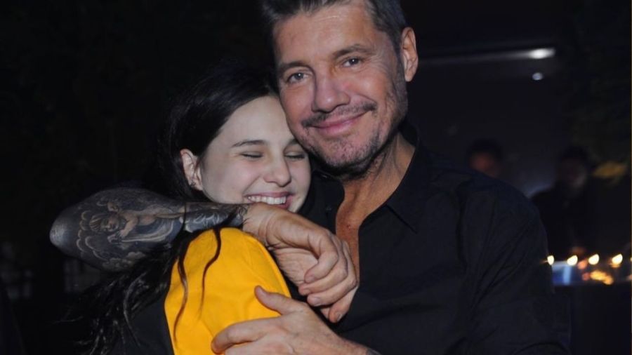 Marcelo Tinelli y su hija Juana