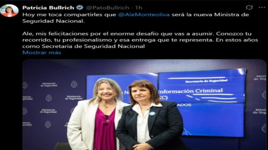 Bullrich saludo