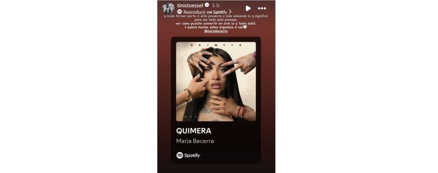 Tini Stoessel le dedicó un mensaje a María Becerra