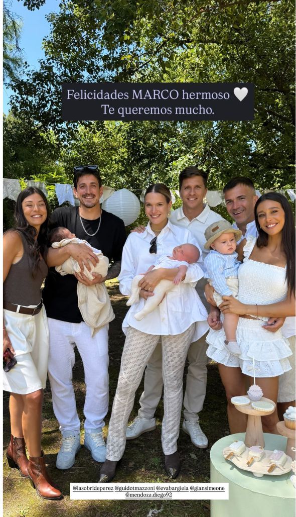 Bautismo de Marco, hijo de Sol Pérez