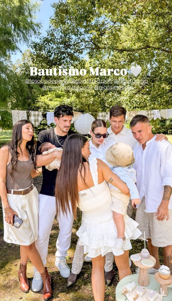 Bautismo de Marco, hijo de Sol Pérez