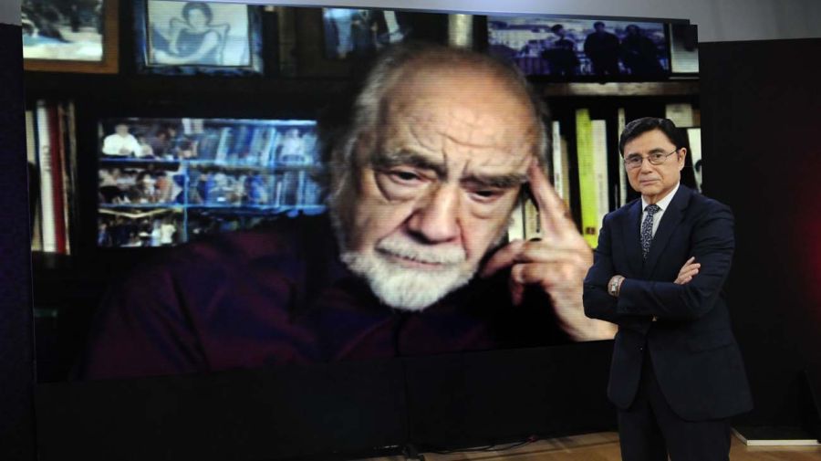 El politólogo chileno Manuel Antonio Garretón, con Jorge Fontevecchia en Periodismo Puro.